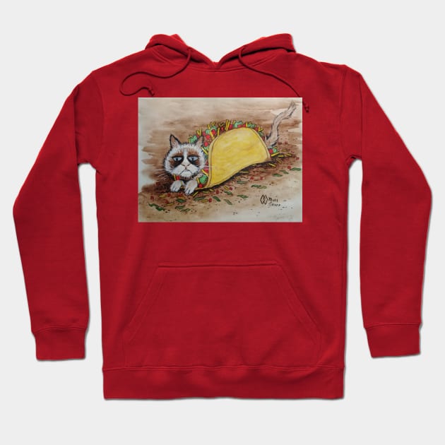 Tacocat Hoodie by Matt Starr Fine Art